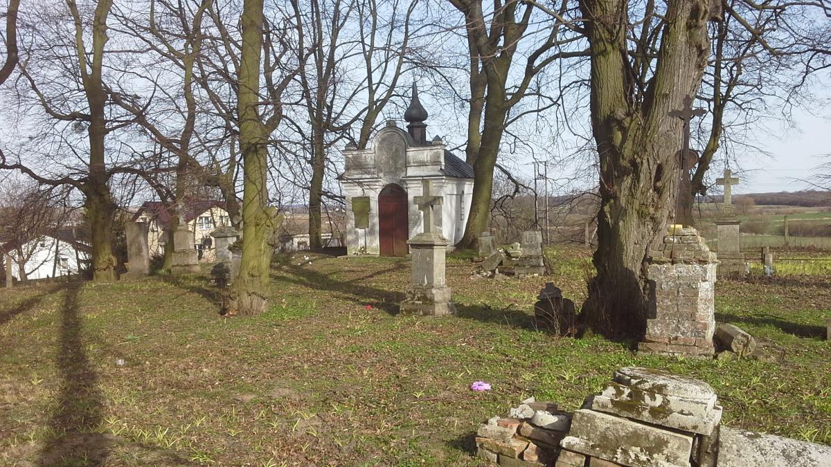 Wikipedia, Orthodox cemetery in Dziekanów, Self-published work
