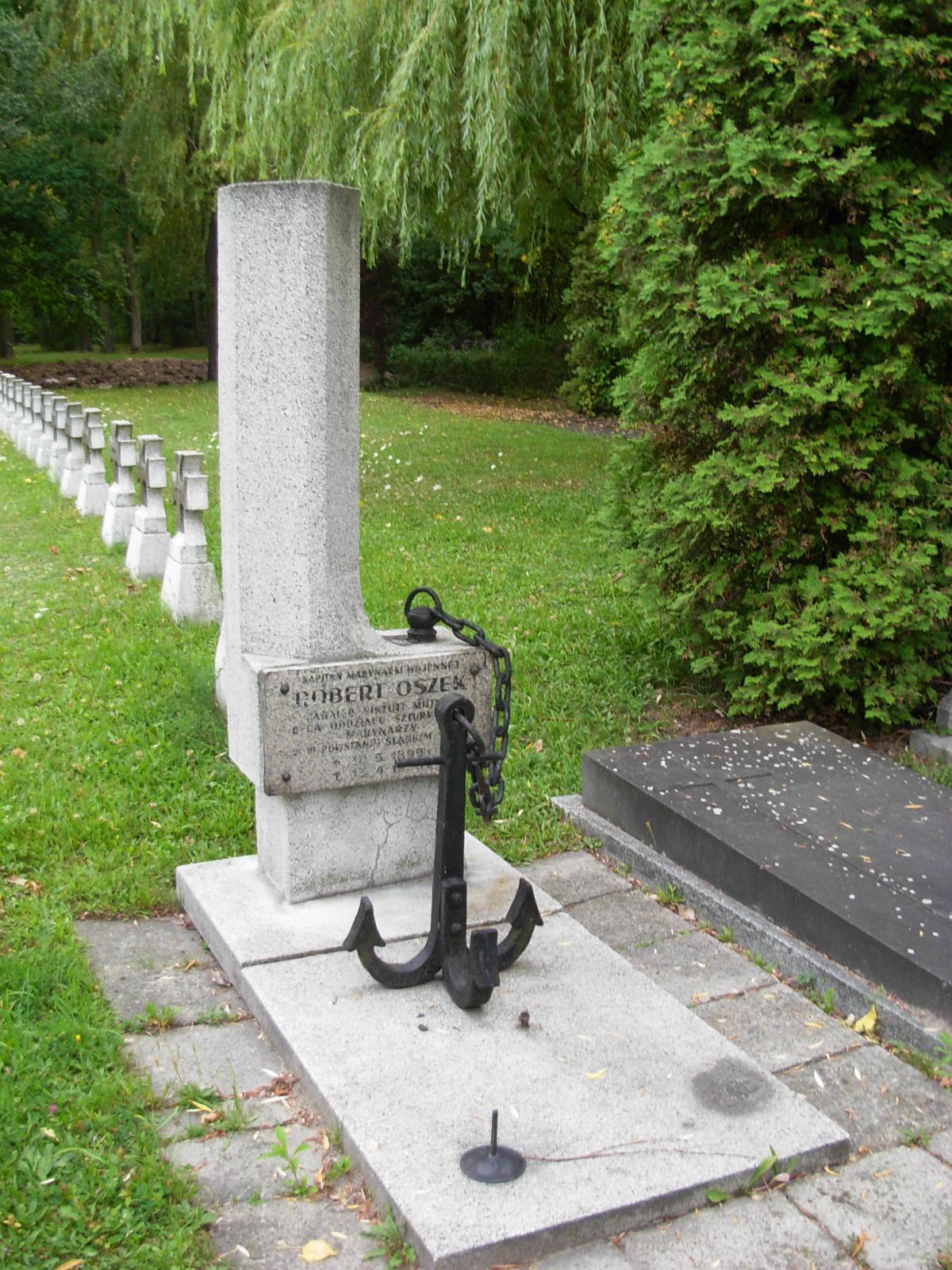 Wikipedia, Anchors in art, Gravestones in Silesian Voivodeship, Military cemetery in Katowice, Self-