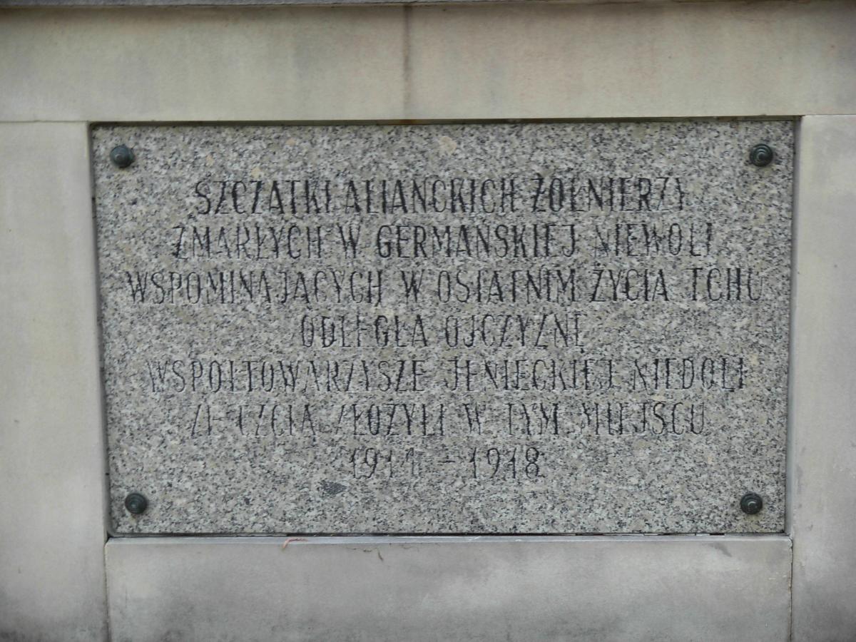 Wikipedia, Military cemetery in Katowice, Plaques in Katowice, Self-published work