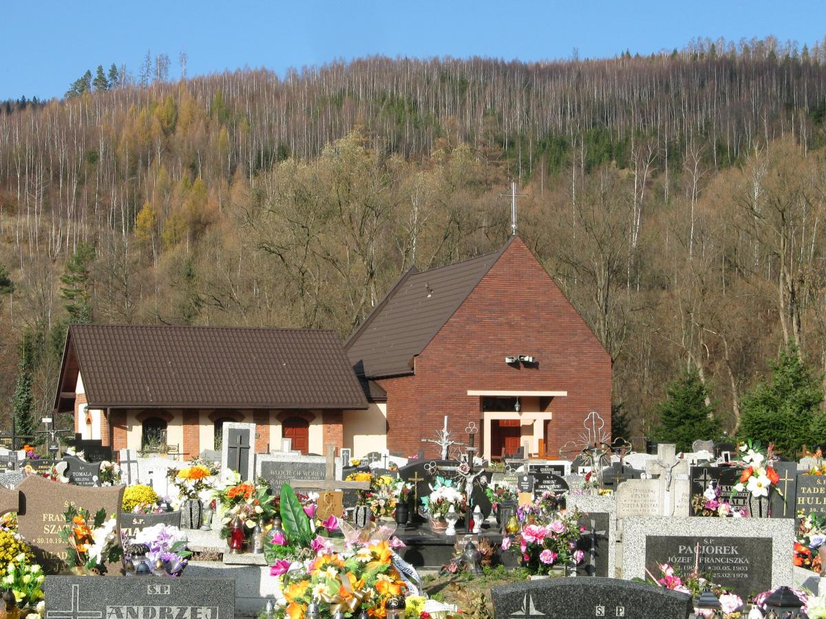 Wikipedia, Buildings in Rajcza, Cemetery in Rajcza, Roman Catholic cemetery chapels in Poland, Self-