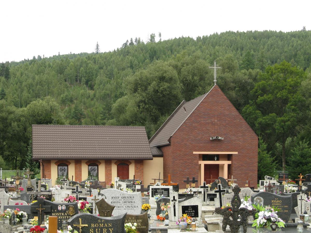 Wikipedia, Buildings in Rajcza, Cemetery in Rajcza, Roman Catholic cemetery chapels in Poland, Self-