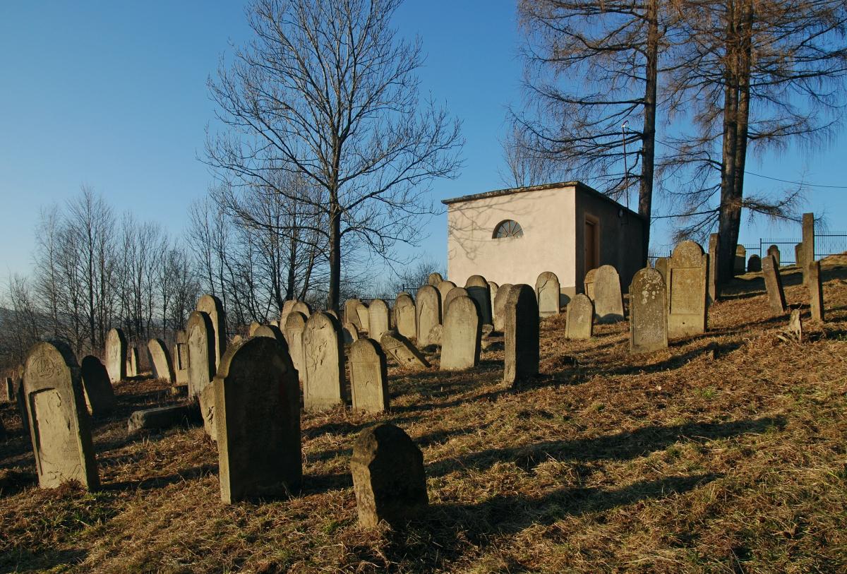 Wikipedia, Jewish cemetery in Bobowa, Self-published work