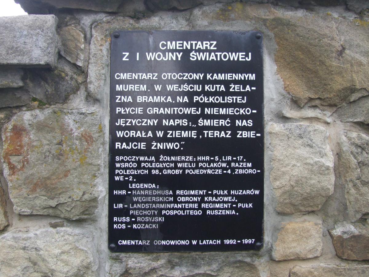 Wikipedia, Self-published work, World War I Cemetery nr 358 in Laskowa