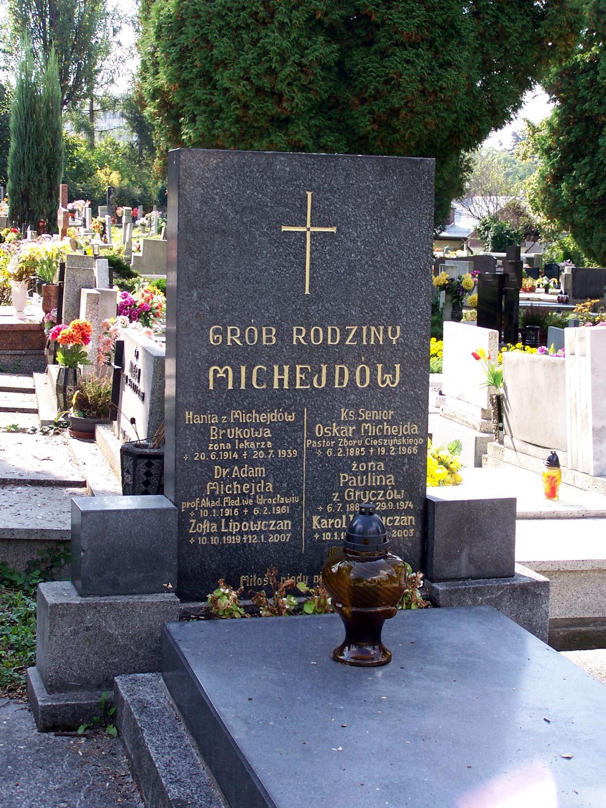 Wikipedia, 2009 in Cieszyn, Graves in Cieszyn, Lutheran Cemetery in Cieszyn, Michejda (surname), Sel