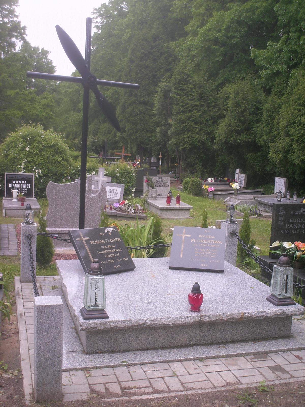 Wikipedia, Central Cemetery (Gliwice), Graves in Silesian Voivodeship, Roman Florer, Self-published 