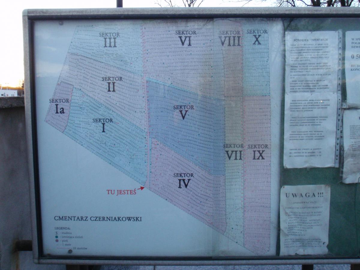 Wikipedia, Czerniakw Cemetery, Maps of cemeteries in Warsaw, Self-published work