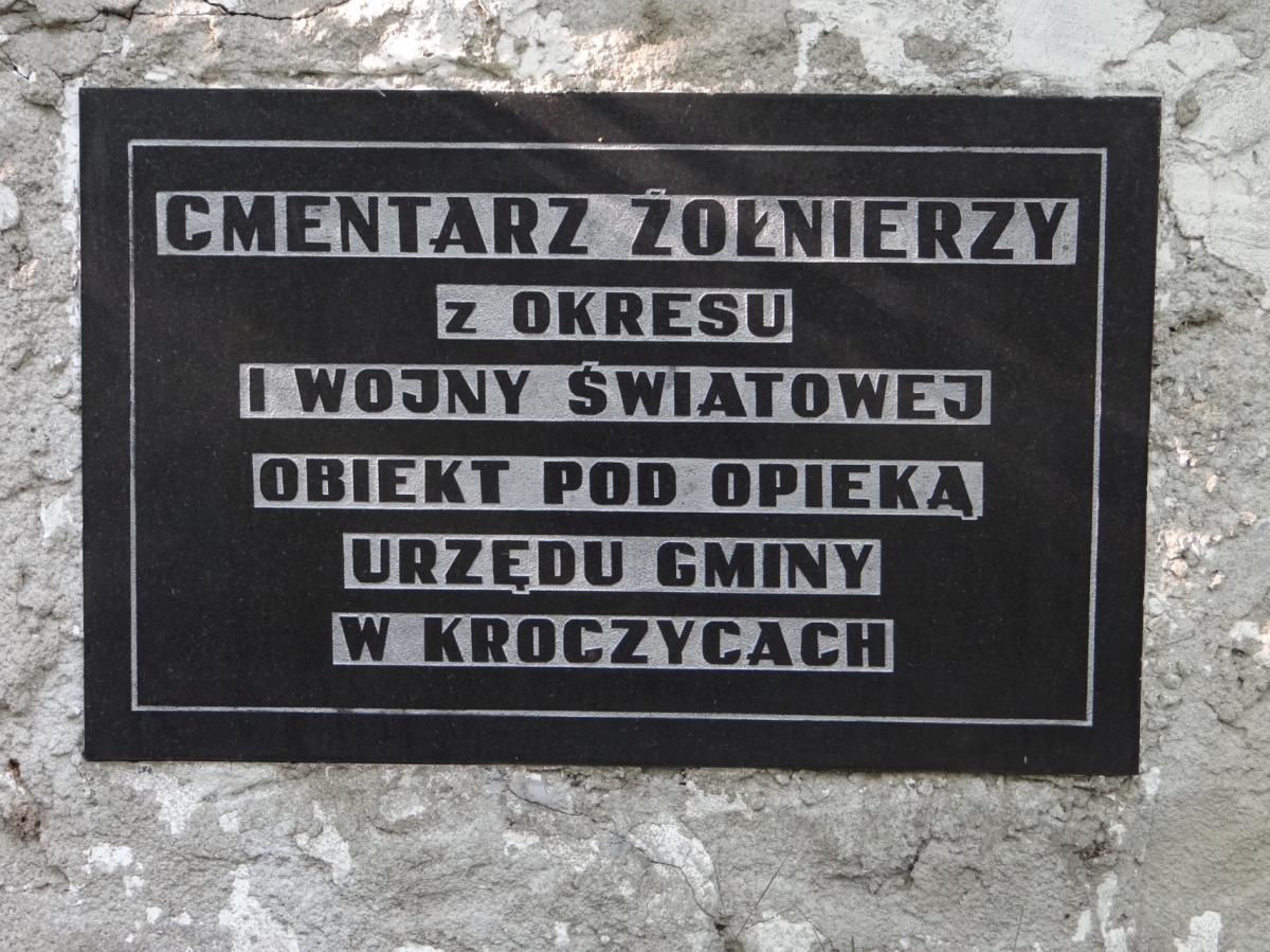 Wikipedia, Self-published work, World War I Cemetery in Kroczyce