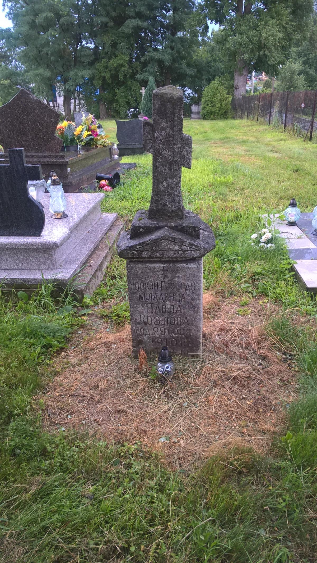 Wikipedia, Orthodox cemetery in Biszcza, Self-published work