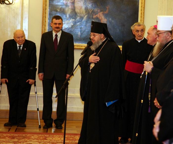 Wikipedia, Andrzej Stelmachowski, January 22, 2008 Spotkanie z przedstawicielami ko�cio��w chrze�cij