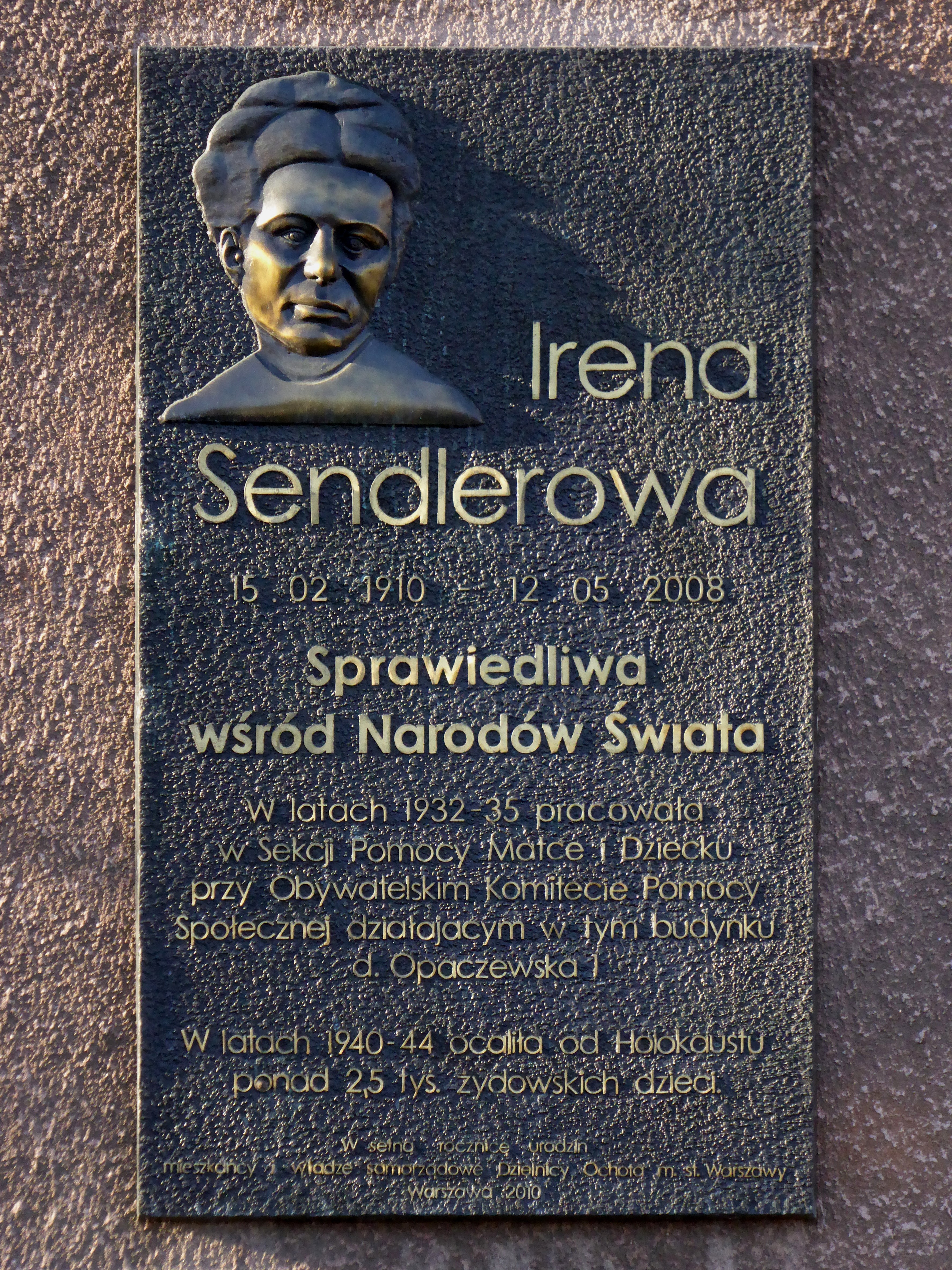 Wikipedia, Flickr images reviewed by FlickreviewR, Here-worked plaques in Warsaw, Irena Sendlerowa, 