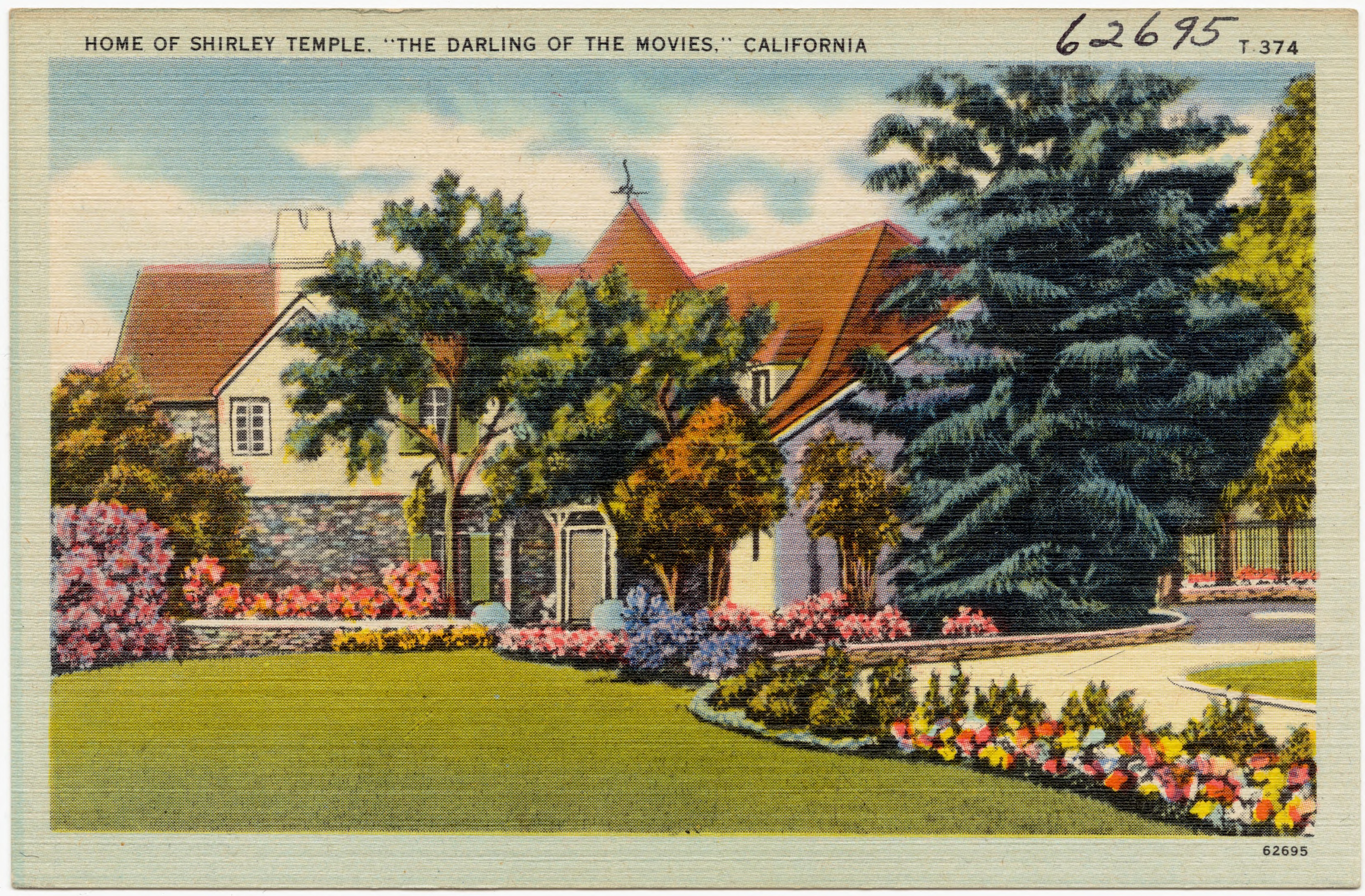 Wikipedia, California postcards by Tichnor Brothers, Houses in California, PD US no notice, Postcard