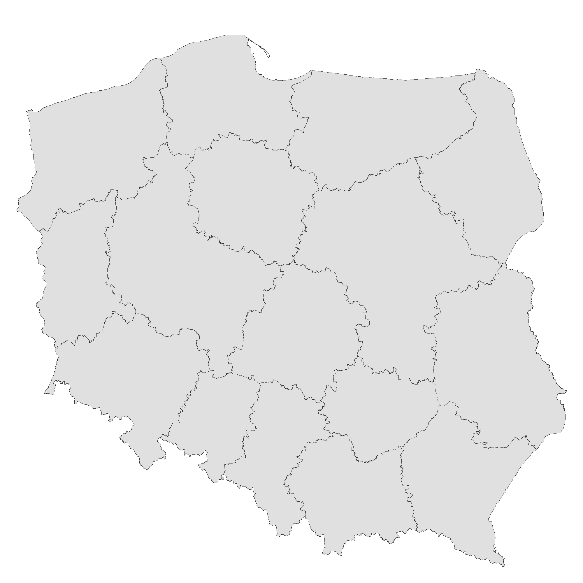 mapa Polski